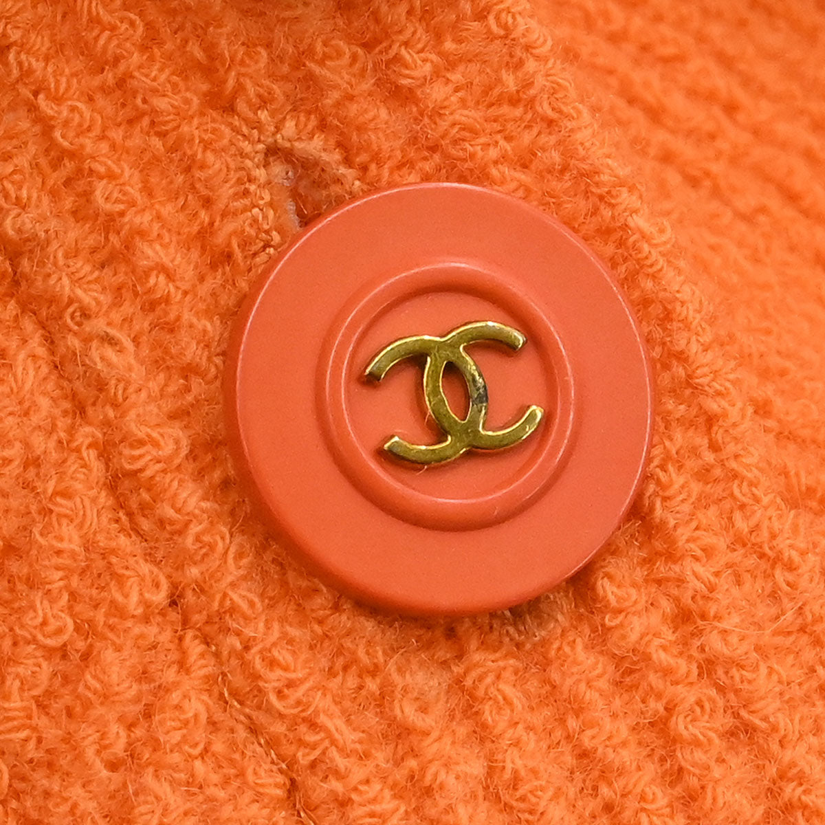 Chanel 1995 Setup Suit Jacket Skirt Orange #40