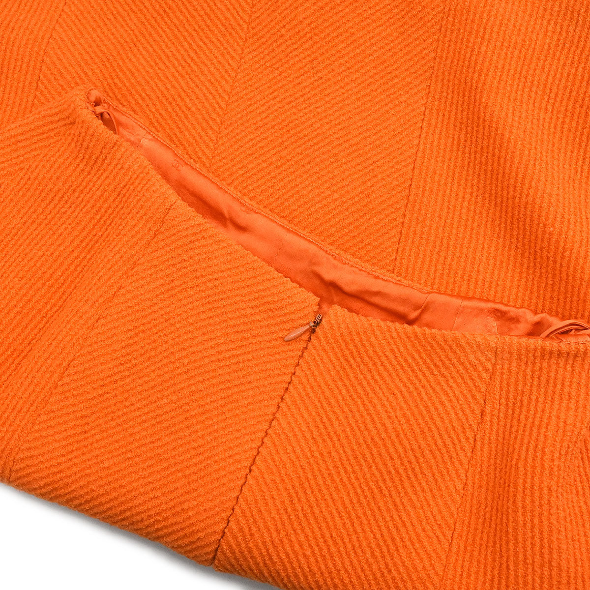 Chanel 1995 Setup Suit Jacket Skirt Orange #40