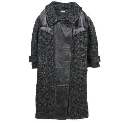 Miu Miu 2018 Double Breasted Coat Black #36