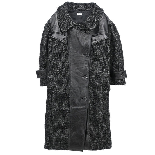 Miu Miu 2018 Double Breasted Coat Black #36