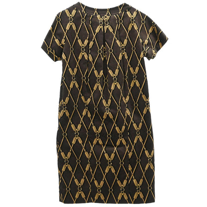 Gucci 2008 Short Sleeve Dress Brown #38