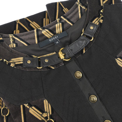 Gucci 2008 Short Sleeve Dress Brown #38