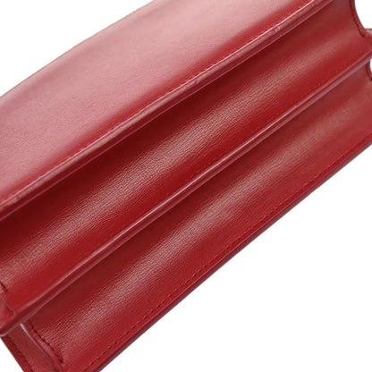 Saint Laurent Red Leather Sunset Shoulder Bag