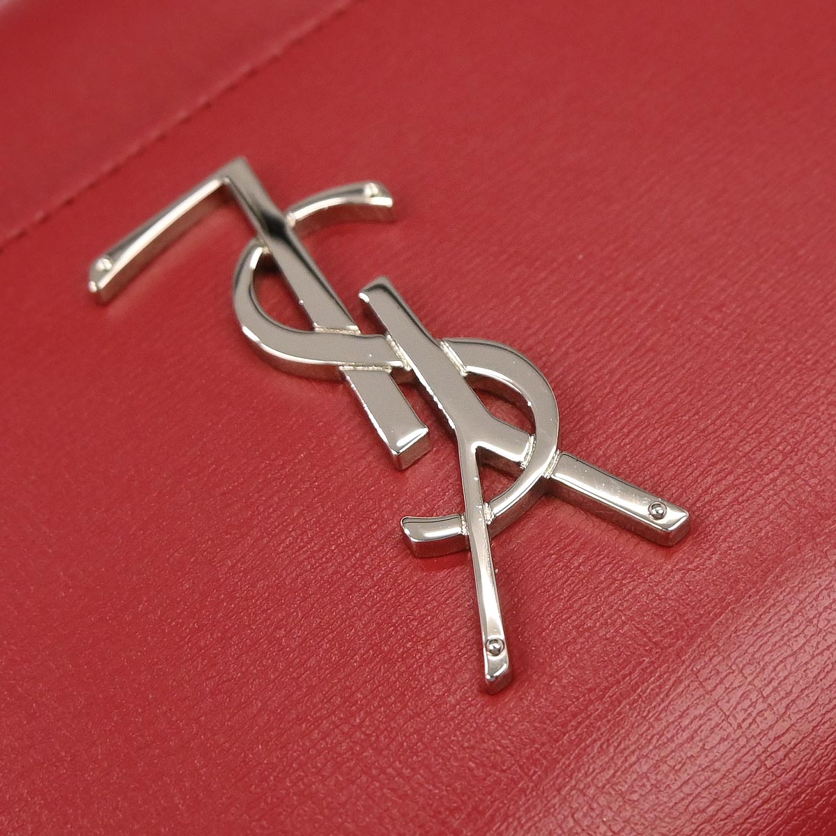 Saint Laurent Red Leather Sunset Shoulder Bag