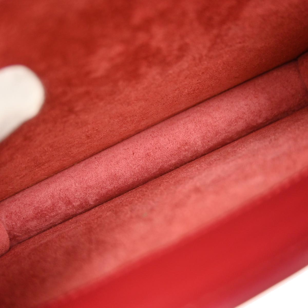 Saint Laurent Red Leather Sunset Shoulder Bag