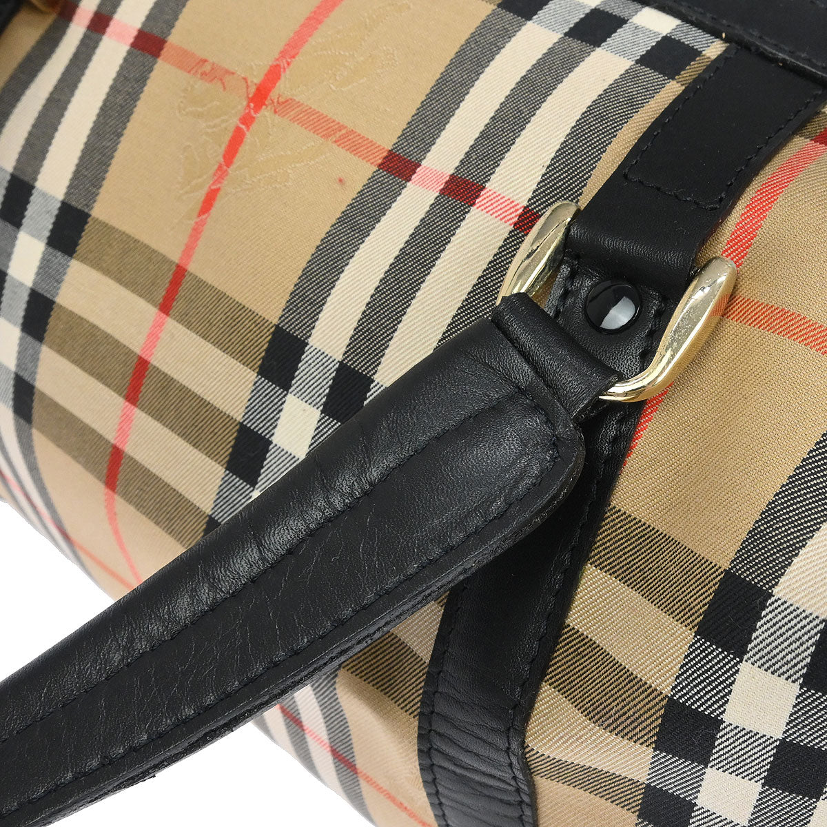 Burberrys Beige House Check Handbag