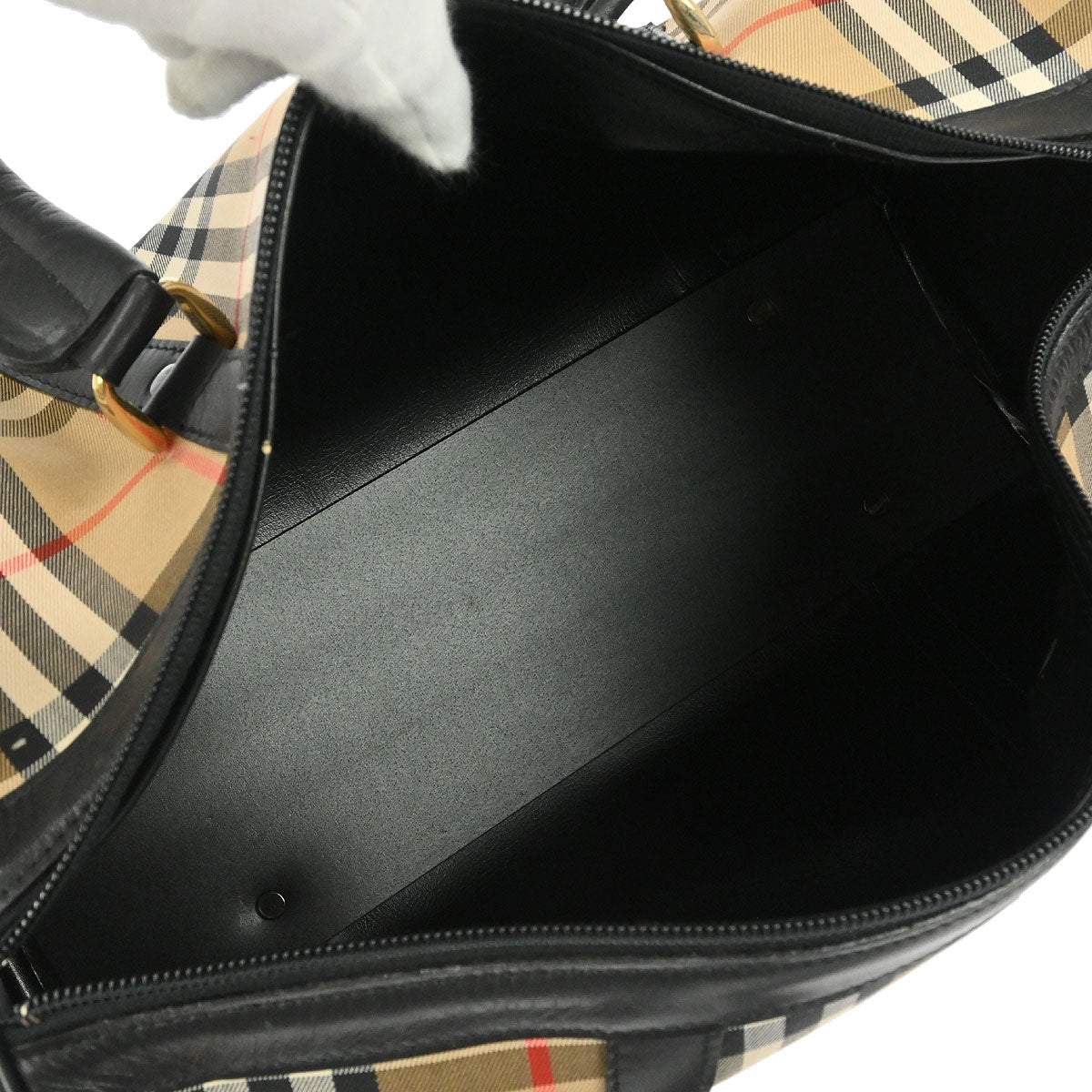 Burberrys Beige House Check Handbag