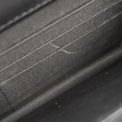 Chanel 2019 Black Lambskin Chevron Tassel WOC Wallet on Chain Shoulder Bag