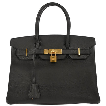 Hermes Black Epsom Birkin 30 Handbag