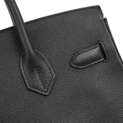 Hermes Black Epsom Birkin 30 Handbag