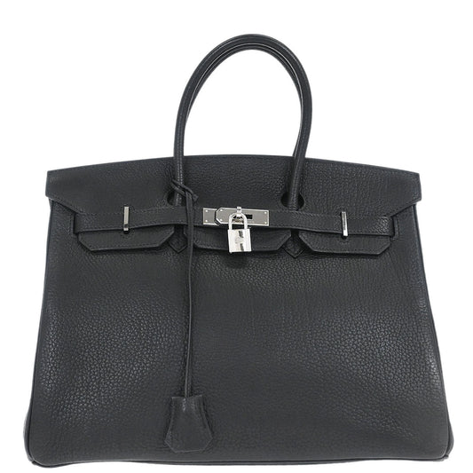 Hermes Black Togo Birkin 35 Handbag