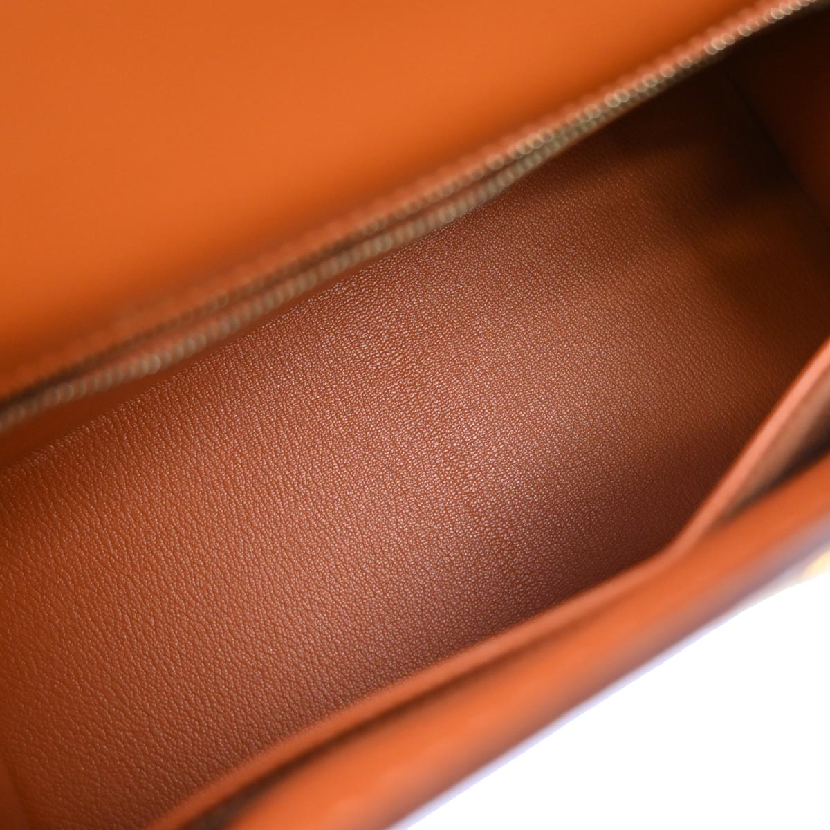 Hermes Orange Box Calf Kelly 28 Sellier 2way Shoulder Handbag