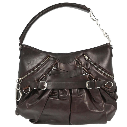 Christian Dior Brown Ballet Corset Handbag