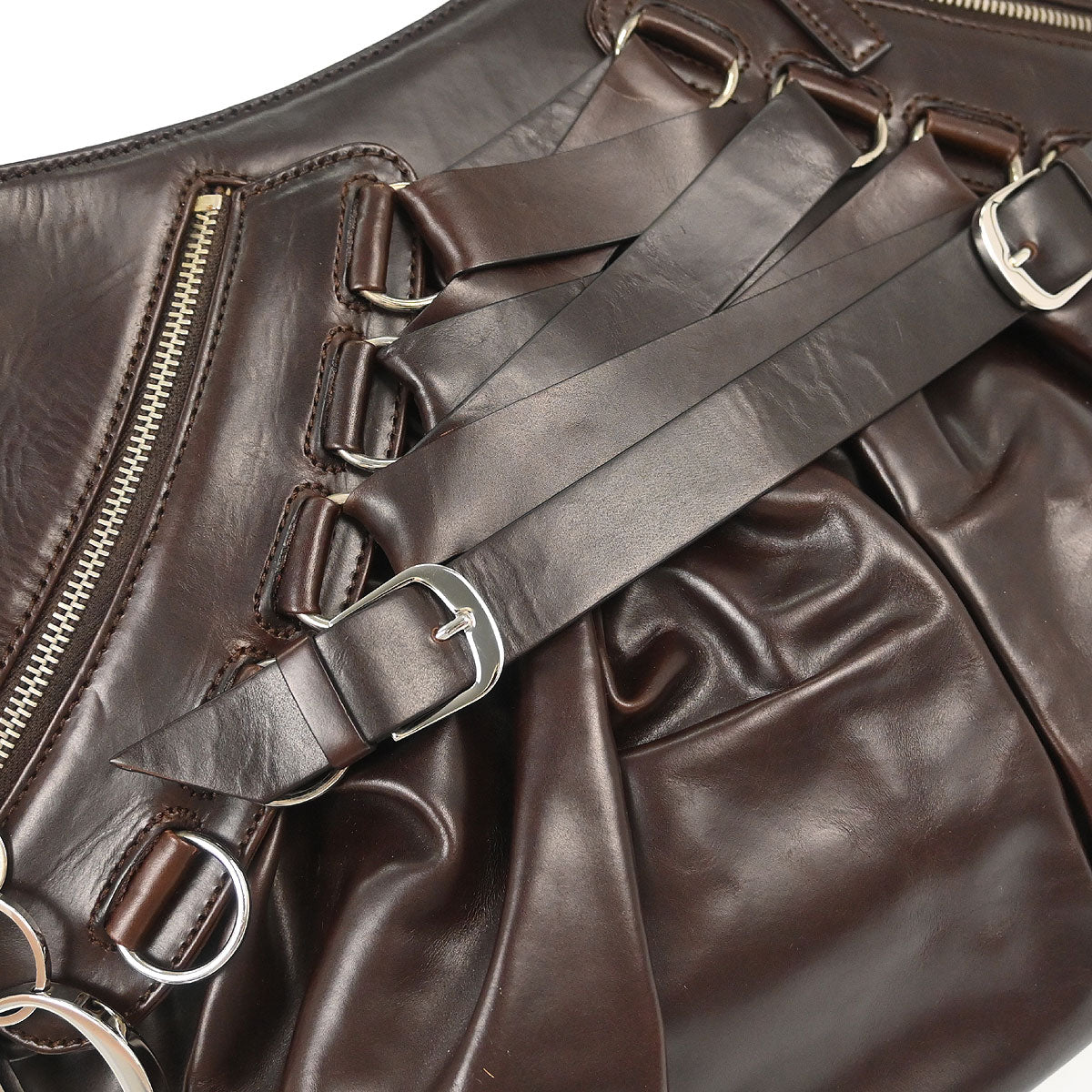 Christian Dior Brown Ballet Corset Handbag