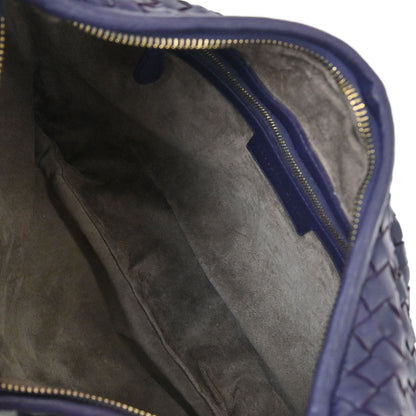 Bottega Veneta Purple Lambskin Intrecciato Hobo Bag