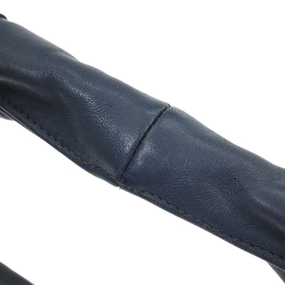 Bottega Veneta Blue Lambskin Intrecciato Hobo Handbag