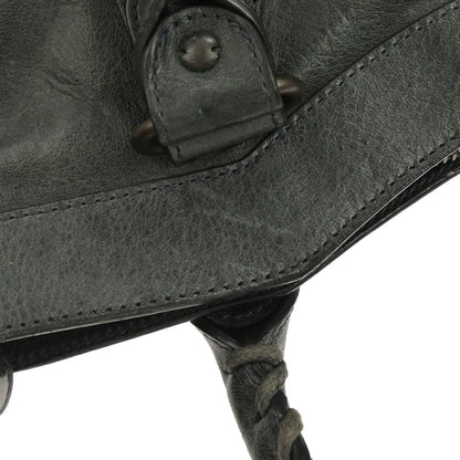 Balenciaga Dark Green Lambkin The First 2way Shoulder Handbag