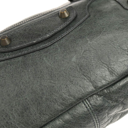Balenciaga Dark Green Lambkin The First 2way Shoulder Handbag