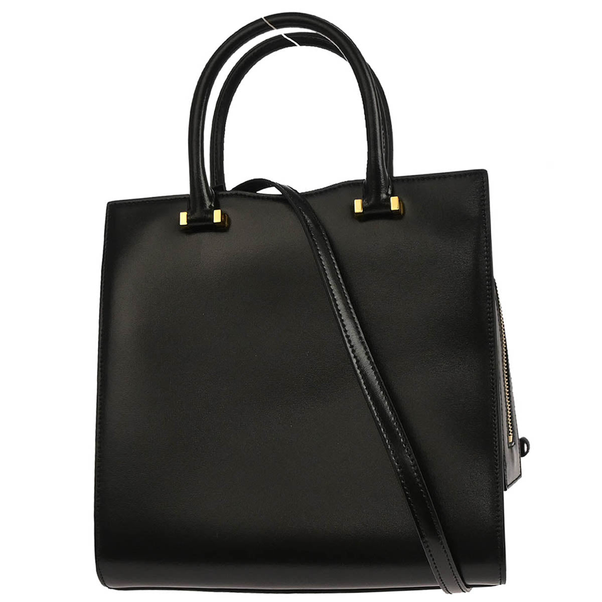 Saint Laurent Black Calfskin Uptown 2way Shoulder Handbag