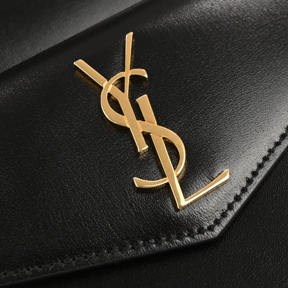 Saint Laurent Black Calfskin Uptown 2way Shoulder Handbag