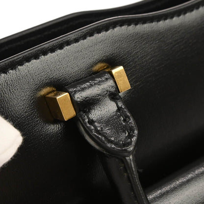 Saint Laurent Black Calfskin Uptown 2way Shoulder Handbag