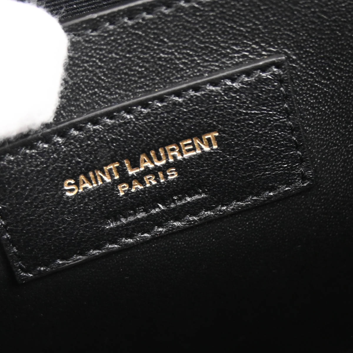 Saint Laurent Black Calfskin Uptown 2way Shoulder Handbag