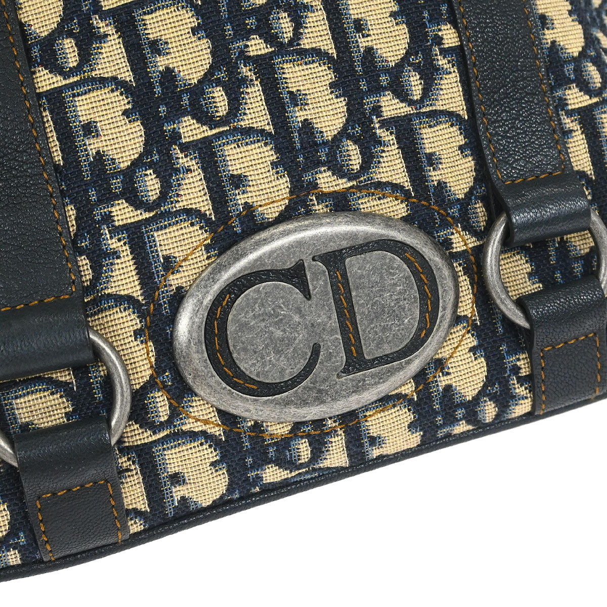 Christian Dior Navy Beige Trotter Handbag
