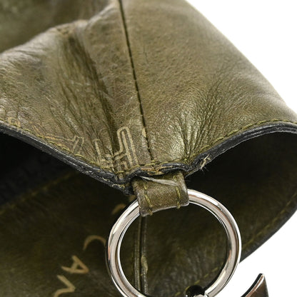 Chanel 2003-2004 Khaki Calfskin Graffiti Handbag