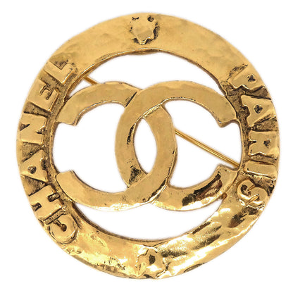 Chanel Medallion Brooch Pin Gold 1246/28