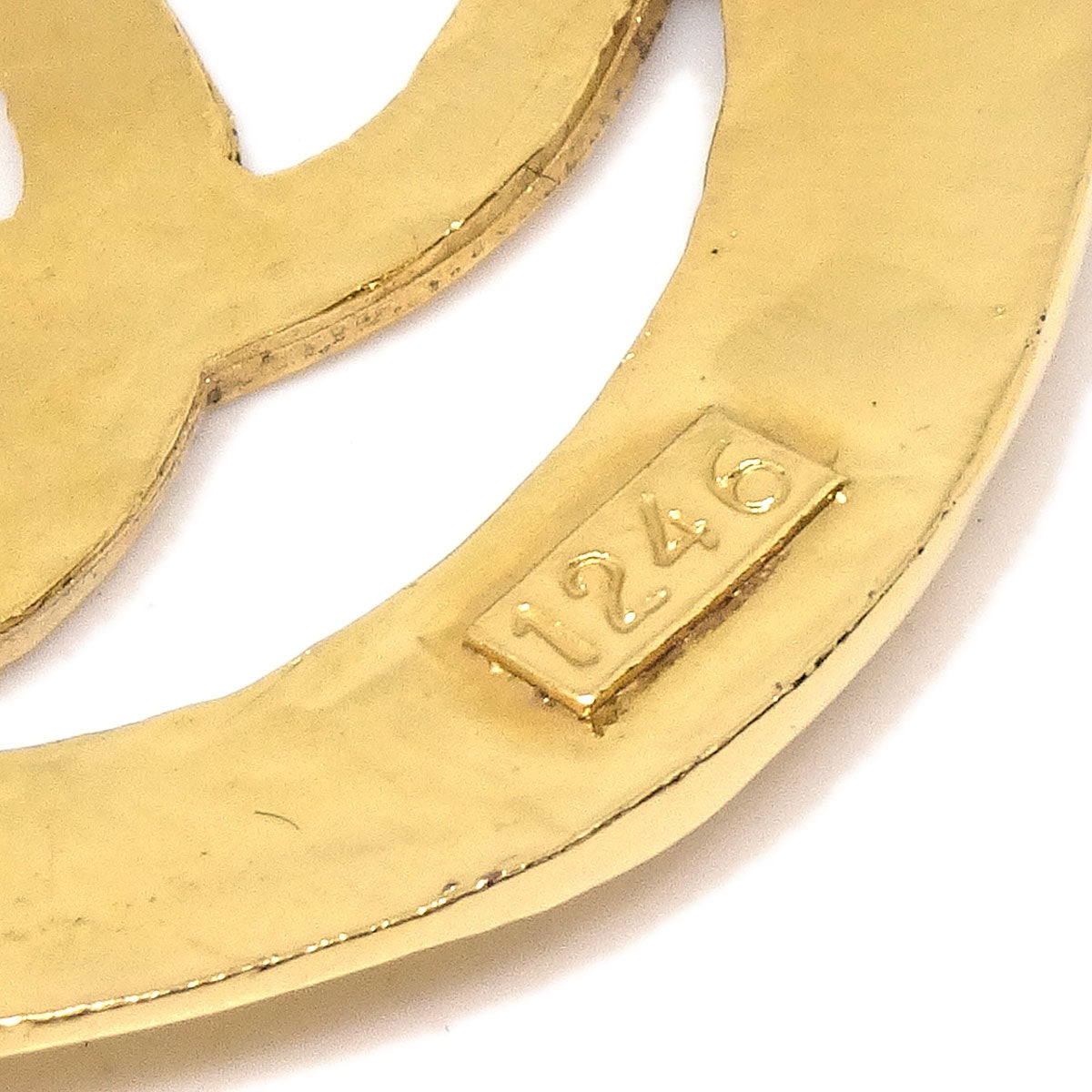 Chanel Medallion Brooch Pin Gold 1246/28