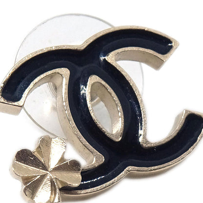 Chanel Pierced Earrings Gold CC B12A