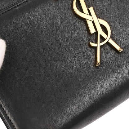 Saint Laurent Black Kate Heart Chain Shoulder Bag