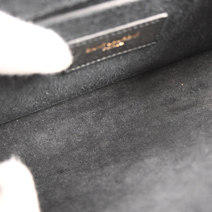 Saint Laurent Black Kate Heart Chain Shoulder Bag