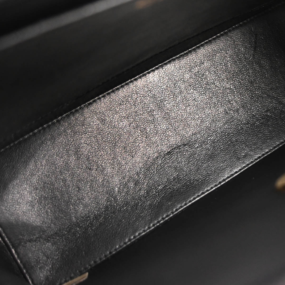 Chanel 1991-1994 Black Linen Top Handle 2way Shoulder Handbag