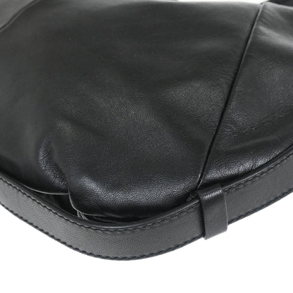 Yves Saint Laurent Black Leather Medium Mombasa Handbag