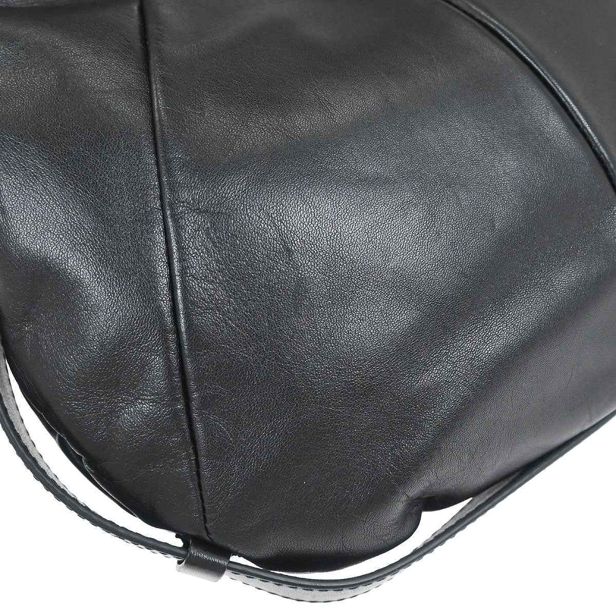 Yves Saint Laurent Black Leather Medium Mombasa Handbag