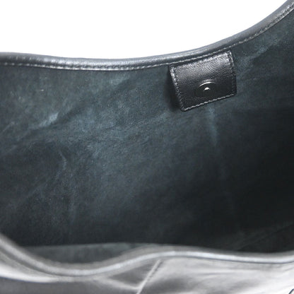 Yves Saint Laurent Black Leather Medium Mombasa Handbag