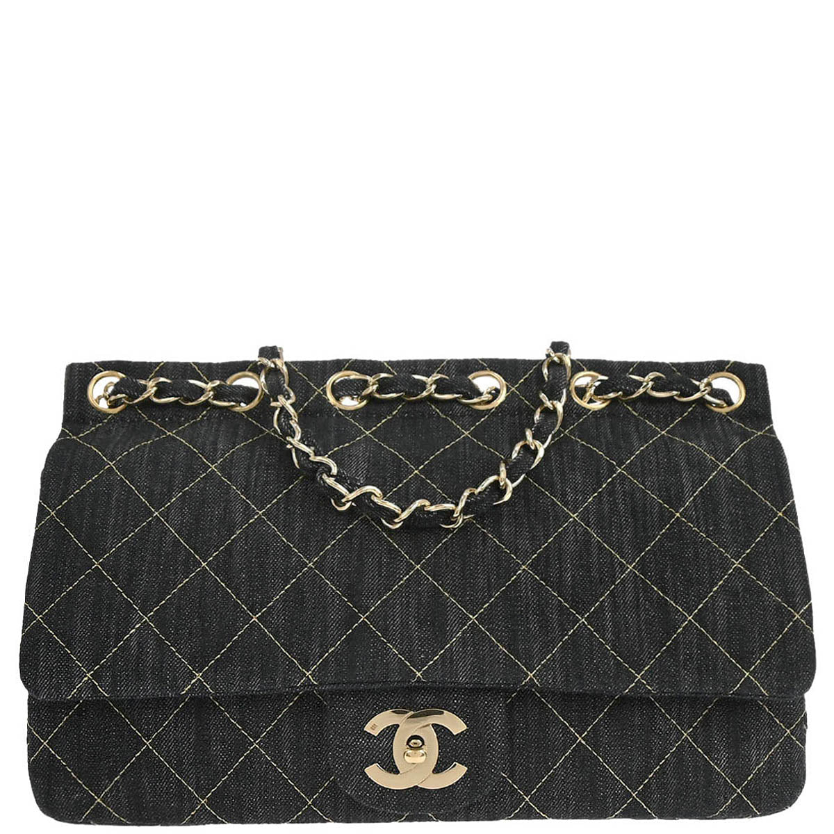 Chanel 2005-2006 Indigo Denim Shoulder Bag