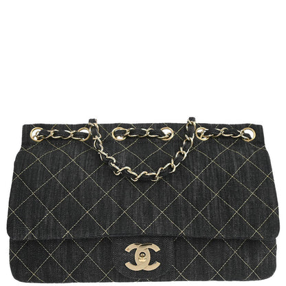 Chanel 2005-2006 Indigo Denim Shoulder Bag
