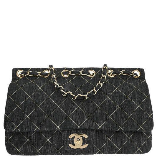 Chanel 2005-2006 Indigo Denim Shoulder Bag