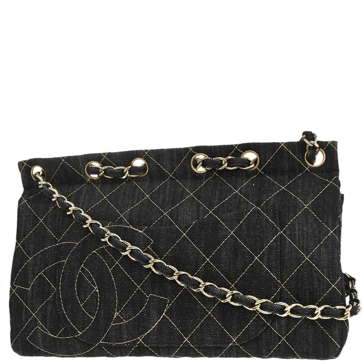 Chanel 2005-2006 Indigo Denim Shoulder Bag