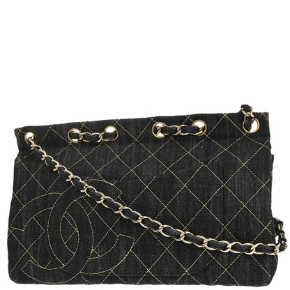 Chanel 2005-2006 Indigo Denim Shoulder Bag