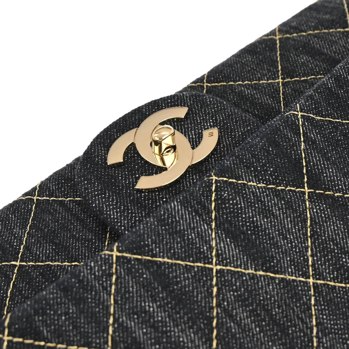 Chanel 2005-2006 Indigo Denim Shoulder Bag