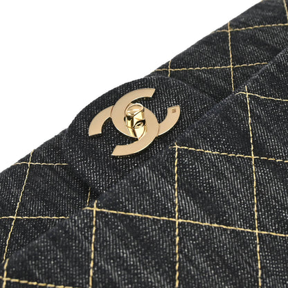 Chanel 2005-2006 Indigo Denim Shoulder Bag