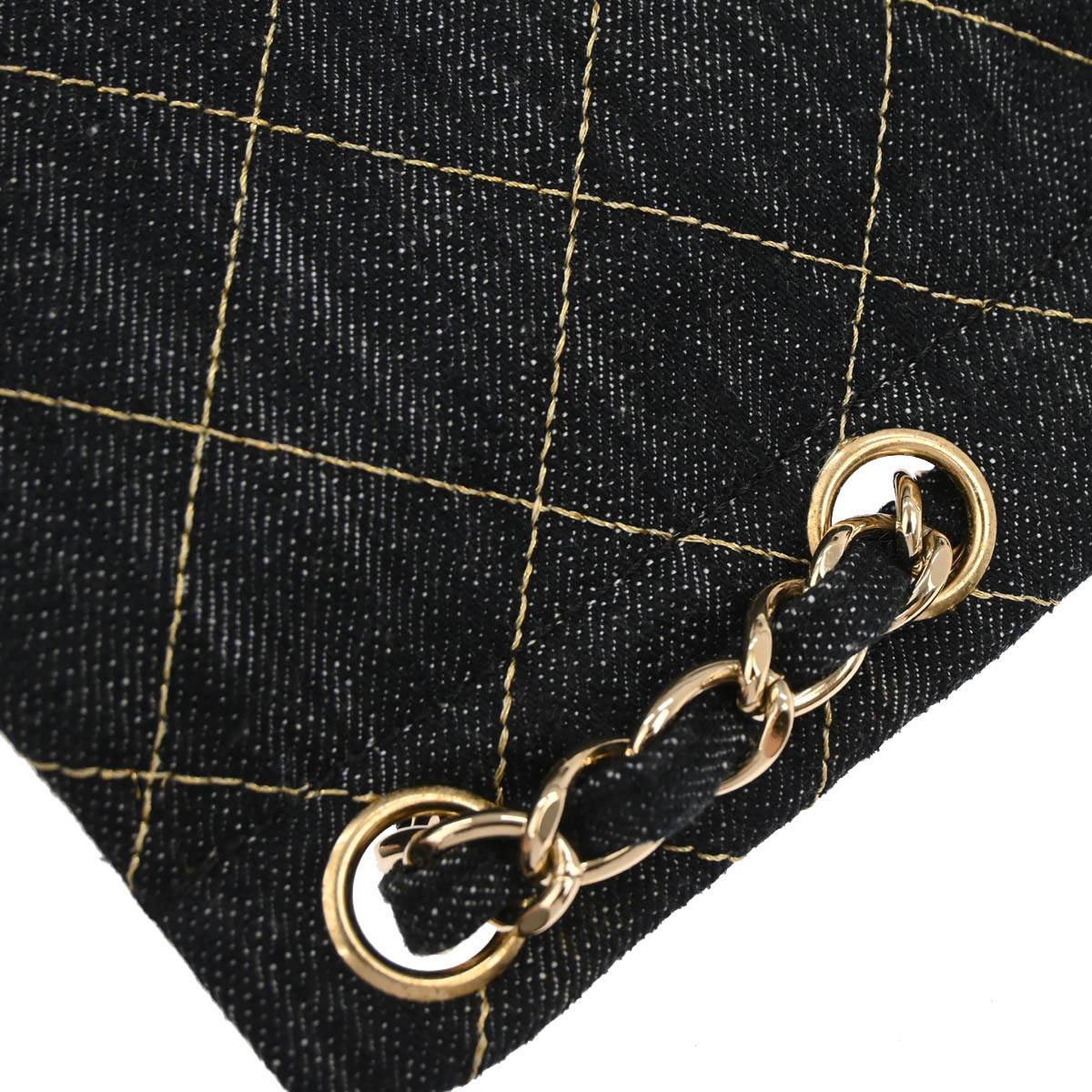 Chanel 2005-2006 Indigo Denim Shoulder Bag