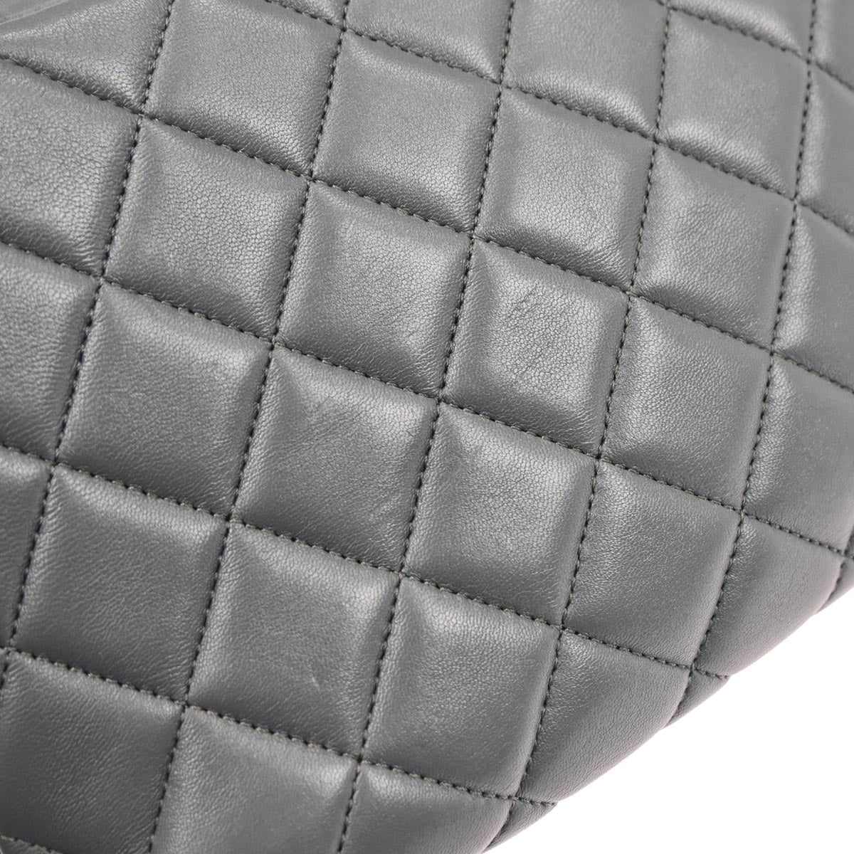 Chanel 2018-2019 Gray Lambskin Trendy CC Bowling Bag