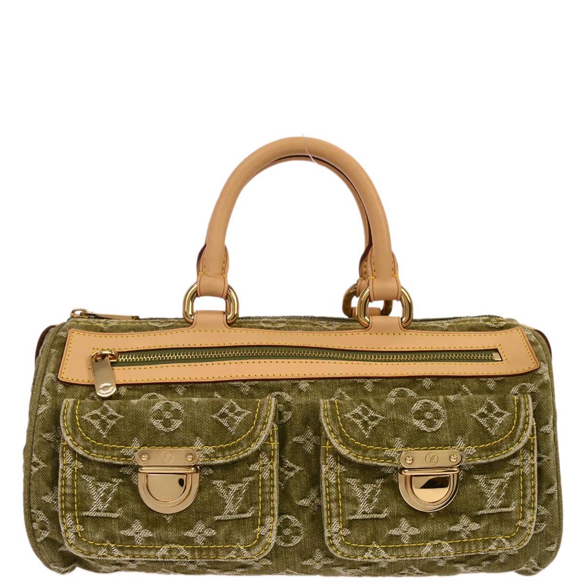 Louis Vuitton Green Monogram Denim Neo Speedy Handbag M95215