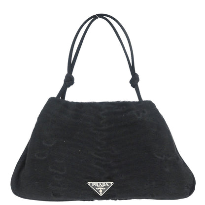 Prada Black Pony Hair Handbag
