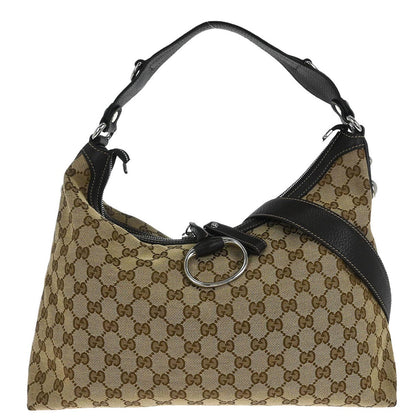 Gucci Beige Canvas GG Hobo 2way Shoulder Handbag