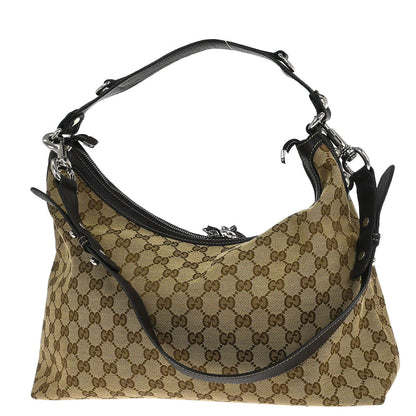 Gucci Beige Canvas GG Hobo 2way Shoulder Handbag